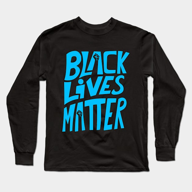 BLM (Light Blue) Long Sleeve T-Shirt by RonnyShop